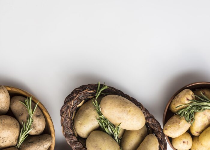 Bowl with potatoes