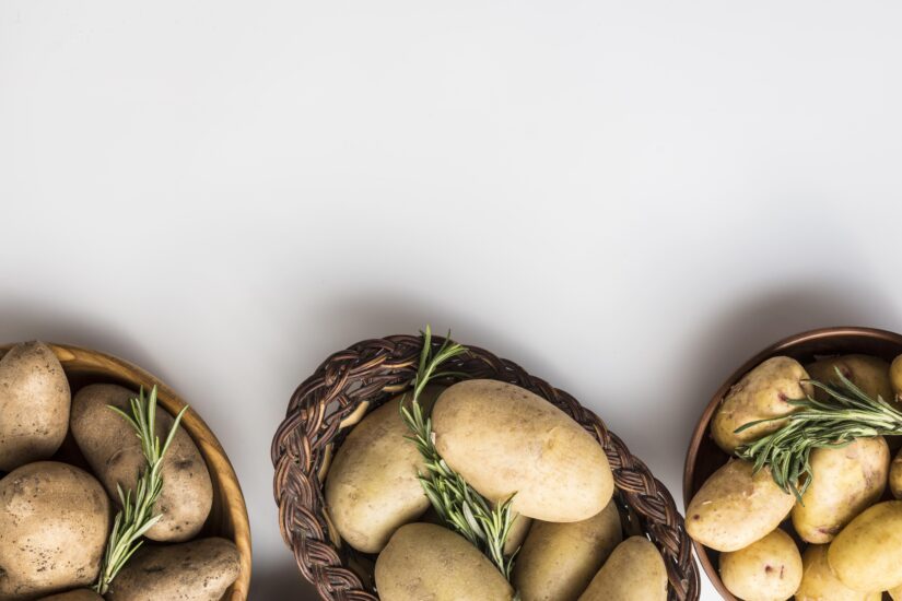 Bowl with potatoes