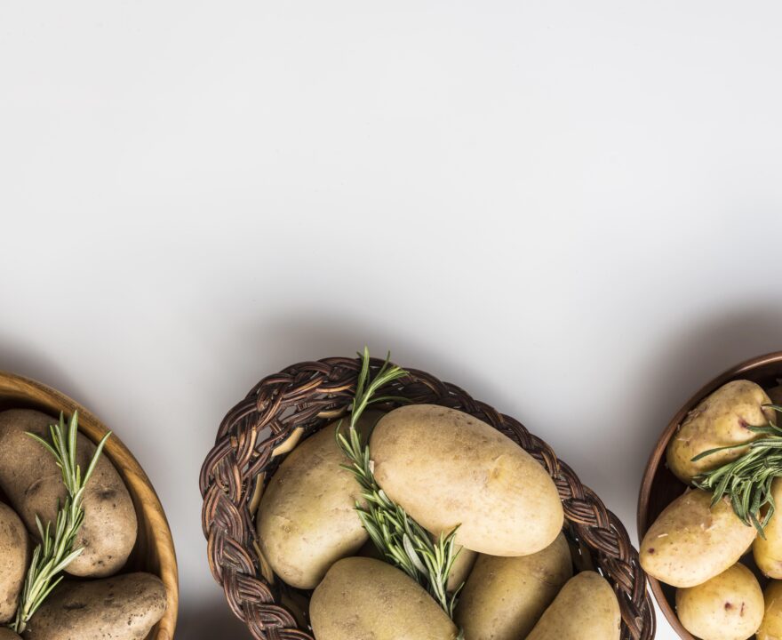 Bowl with potatoes