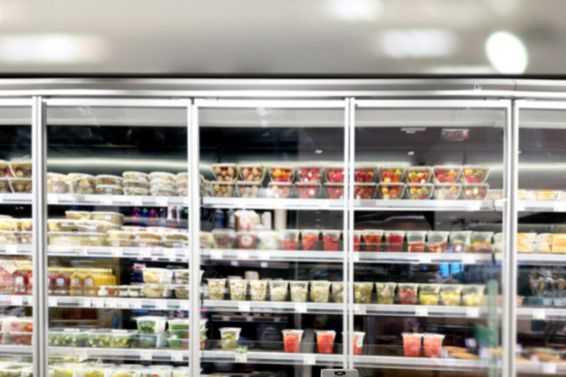 supermarket frozen food from supermarket freezer